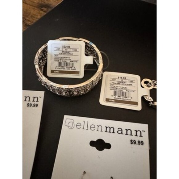 ELLEN MANN Ice Princess 4 Piece Set Bracelets, Earrings - Picture 6 of 6